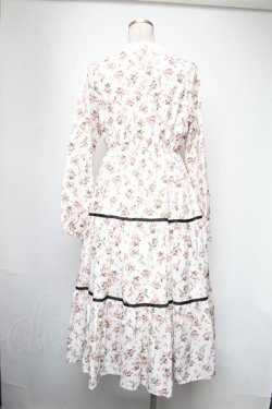 画像2: axes femme kawaii / ローズワンピース  白ｘピンク S-25-05-05-041-AX-OP-AS-ZS