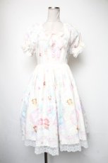 画像1: BABY,THE STARS SHINE BRIGHT / くみゃちゃんのふわふわお空でTea Partyワンピース  オフ S-25-05-05-042-BA-OP-AS-ZS (1)
