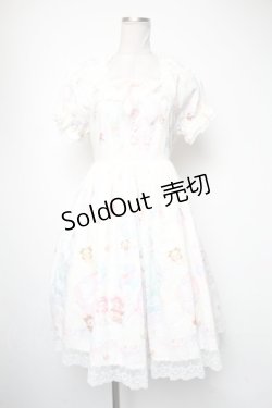 画像1: BABY,THE STARS SHINE BRIGHT / くみゃちゃんのふわふわお空でTea Partyワンピース  オフ S-25-05-05-042-BA-OP-AS-ZS