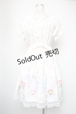 画像2: BABY,THE STARS SHINE BRIGHT / くみゃちゃんのふわふわお空でTea Partyワンピース  オフ S-25-05-05-042-BA-OP-AS-ZS