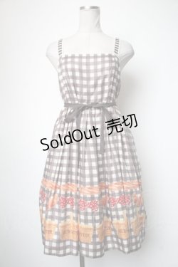 画像1: Leur Getter / ピクニックキャミワンピース  チャコールグレー S-25-05-05-047-LU-OP-HR-ZS