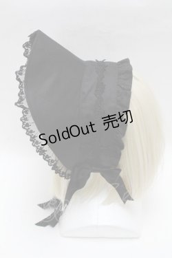 画像3: Moi-meme-Moitie / ローズクロスハーフボンネット  黒 S-25-05-08-004-MO-ZA-HR-ZS