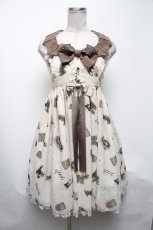 画像1: Angelic Pretty / Halloween Treatsジャンパースカート  アイボリー S-25-05-08-043-AP-OP-HR-ZS (1)