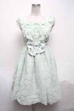画像1: Angelic Pretty / カトリーナジャンパースカート  ミント S-25-05-08-049-AP-OP-HR-ZS