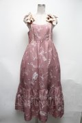 axes femme / トゥシューズ柄リボン付ワンピース  ピンク S-25-05-08-051-AX-OP-HR-ZS