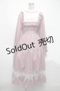 axes femme POETIQUE / ブロッキングブーケ刺繍ワンピース  ピンク S-25-05-08-052-AX-OP-AS-ZS