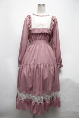 axes femme POETIQUE / ブロッキングブーケ刺繍ワンピース  ピンク S-25-05-08-052-AX-OP-AS-ZS