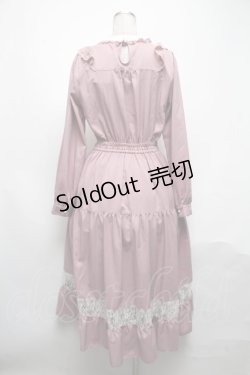 画像2: axes femme POETIQUE / ブロッキングブーケ刺繍ワンピース  ピンク S-25-05-08-052-AX-OP-AS-ZS
