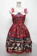 Angelic Pretty / British Bearジャンパースカート  赤 S-25-05-08-053-AP-OP-HR-ZS