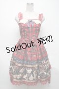 Angelic Pretty / British Bearジャンパースカート  赤 S-25-05-08-053-AP-OP-HR-ZS