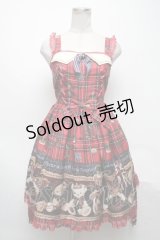 Angelic Pretty / British Bearジャンパースカート  赤 S-25-05-08-053-AP-OP-HR-ZS