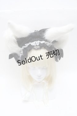画像2: 危機裸裸商店 / 角&リボンヘッドドレス  黒ｘ白 S-25-05-08-005-GO-AC-HR-ZS