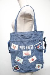 PINK HOUSE / HELLO KITTYコラボバッグ  ブルー S-25-05-08-009-LO-BG-AS-ZS