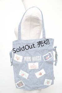 PINK HOUSE / HELLO KITTYコラボバッグ  ブルー S-25-05-08-009-LO-BG-AS-ZS