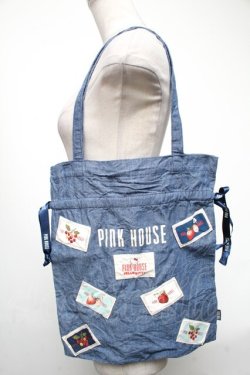 画像1: PINK HOUSE / HELLO KITTYコラボバッグ  ブルー S-25-05-08-009-LO-BG-AS-ZS