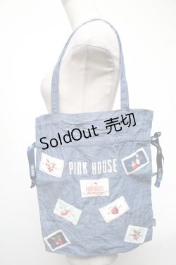 画像1: PINK HOUSE / HELLO KITTYコラボバッグ  ブルー S-25-05-08-009-LO-BG-AS-ZS