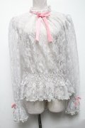 Angelic Pretty / Lacy Girlブラウス  グレー S-25-05-08-012-AP-BL-HR-ZS