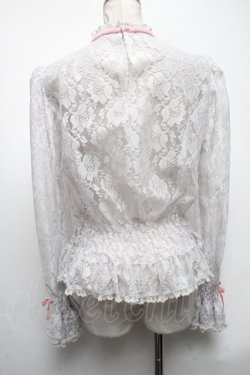 画像2: Angelic Pretty / Lacy Girlブラウス  グレー S-25-05-08-012-AP-BL-HR-ZS