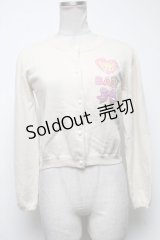 BABY,THE STARS SHINE BRIGHT / なかよしくみゃちゃんワッペンカーディガン  アイボリー S-25-05-08-014-BA-TO-AS-ZS