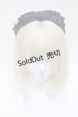 画像2: LOLITA / リボンカチューシャ  グレー S-25-05-08-002-LO-TO-AS-ZS