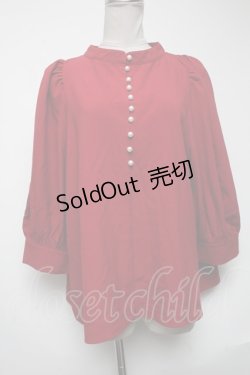 画像1: axes femme / ボリュームスリーブプルオーバー  赤 S-25-05-08-021-AX-TO-HR-ZI