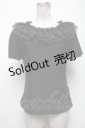 MR corset / パフ袖トップス  黒 S-25-05-08-025-PU-TO-AS-ZS