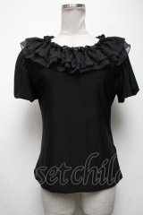 MR corset / パフ袖トップス  黒 S-25-05-08-025-PU-TO-AS-ZS