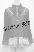 GRAMM / ヨーク切替トップス  黒ｘグレー S-25-05-08-026-HN-TO-AS-ZS