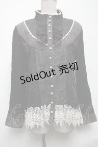 GRAMM / ヨーク切替トップス  黒ｘグレー S-25-05-08-026-HN-TO-AS-ZS