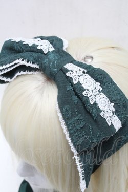 画像3: axes femme kawaii / レディローズヘッドドレス  グリーン S-25-05-08-003-AX-AC-AS-ZS