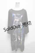 anko ROCK / 少女プリントTシャツ  黒 S-25-05-08-035-PU-TS-HR-ZS