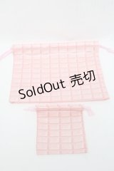 Q-pot. / 巾着ポーチセット  ピンク S-25-05-13-006-QP-ZA-AS-ZS