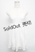 To Alice / キャミソールチュニック  白 S-25-05-13-049-LO-TO-AS-ZS