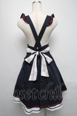 画像2: Amavel / キョンシーチャイナレイヤードスカート  紺ｘ白 S-25-05-13-054-CA-SK-AS-ZS