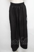 NieR Clothing / サイドZIPパンツ  黒x紫 S-25-05-13-060-PU-PA-AS-ZS