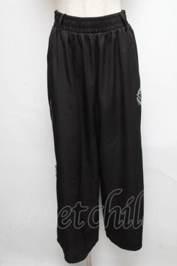 画像1: NieR Clothing / サイドZIPパンツ  黒x紫 S-25-05-13-060-PU-PA-AS-ZS