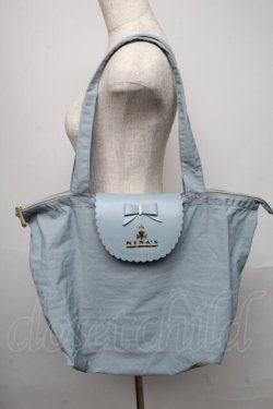 画像1: m petit by misako / エコバッグ  サックス S-25-05-13-015-LO-BG-AS-ZS