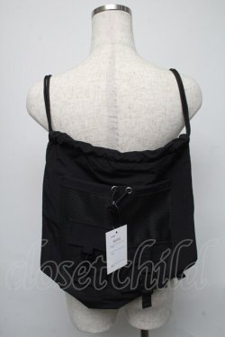 画像2: KINGLY MASK / ドロストコードバック  黒 S-25-05-13-016-PU-BG-AS-ZS