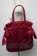 画像2: Maison de FLEUR / ダブルリボンギャザートートバッグ  ワイン S-25-05-13-017-LO-BG-AS-ZS (2)