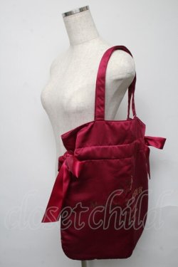 画像3: Maison de FLEUR / ダブルリボンギャザートートバッグ  ワイン S-25-05-13-017-LO-BG-AS-ZS
