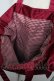 画像4: Maison de FLEUR / ダブルリボンギャザートートバッグ  ワイン S-25-05-13-017-LO-BG-AS-ZS (4)