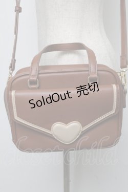 画像1: m petit by misako / TT*AMハートカブセ  ブラウン S-25-05-13-018-LO-BG-AS-ZS