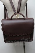 m petit by misako / スカラップ被せの3WAYバッグ  ブラウン S-25-05-13-019-LO-BG-AS-ZS