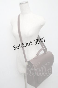 画像4: m petit by misako / スカラップ被せの3WAYバッグ  ブラウン S-25-05-13-019-LO-BG-AS-ZS