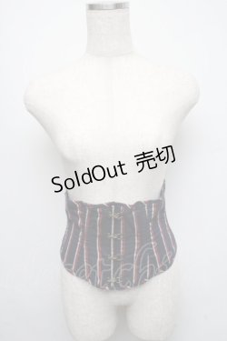 画像2: EXCENTRIQUE / ショートコルセット  紺 S-25-05-13-021-EL-ZA-AS-ZS