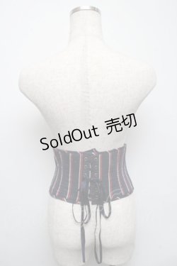 画像3: EXCENTRIQUE / ショートコルセット  紺 S-25-05-13-021-EL-ZA-AS-ZS