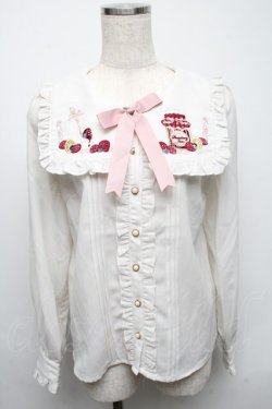 画像1: Amavel / Fruits Berry Jamブラウス  白 S-25-05-13-025-CA-BL-AS-ZS