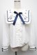 画像1: Amavel / Snow Fairy Crystalフリルブラウス  白ｘ紺 S-25-05-13-026-CA-BL-AS-ZS (1)