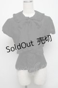 metamorphose / エッグアートジャンパースカート（ミディアム）のブラウス単品  黒 S-25-05-13-031-ME-BL-HR-ZS