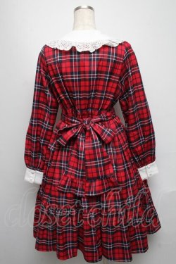 画像2: axes femme kawaii / タータンチェックチェックワンピース  赤 S-25-05-13-040-AX-OP-AS-ZS